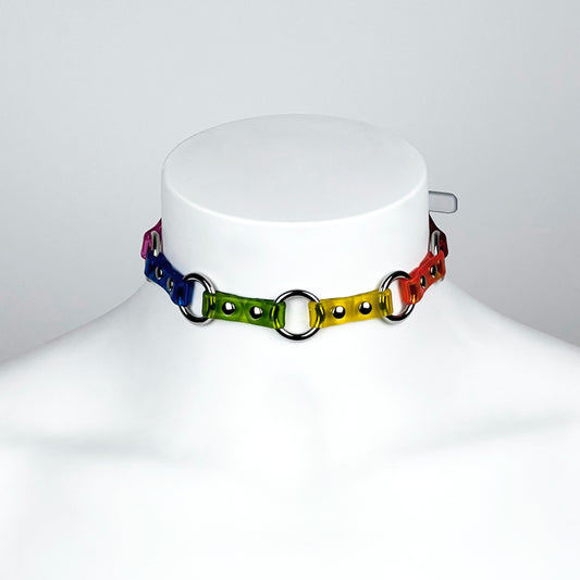 Collier ras du cou micro-anneau PRIDE EDITION