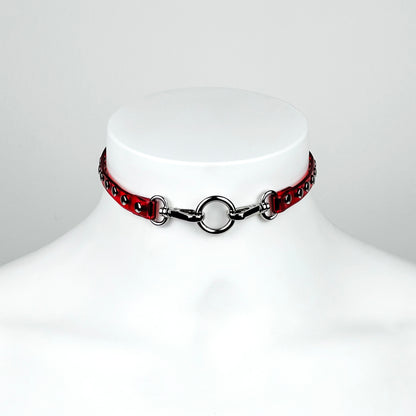 Double H studs choker