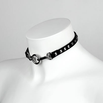 Double H studs choker